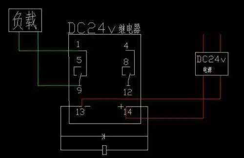 dc 24v继电器 接线图
