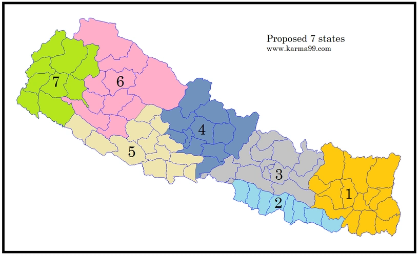 方舆- 万国区划 - 尼泊尔议会通过新宪法 全国重新划分为7个联邦州