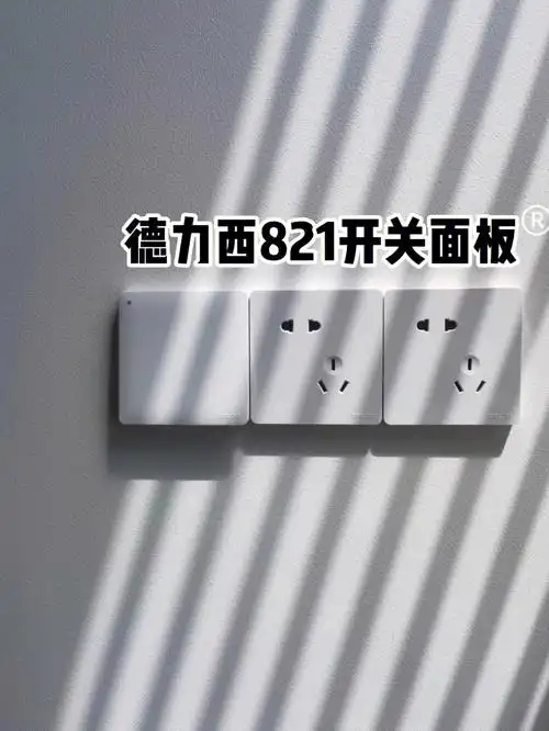 德力西821白色开关面板分享