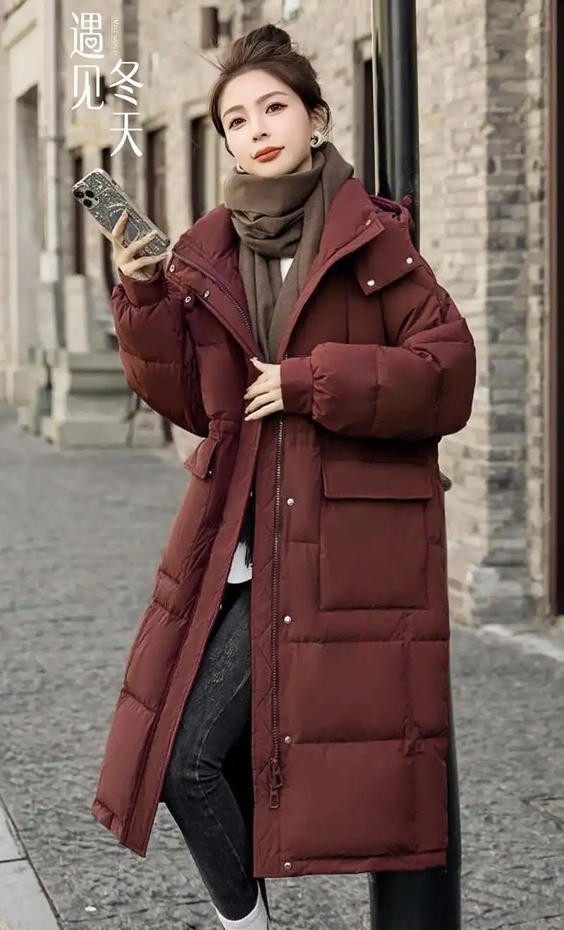 ootd 61 冬装时尚收腰中长款羽绒服～高端女装冬季宽松时尚 - 抖音