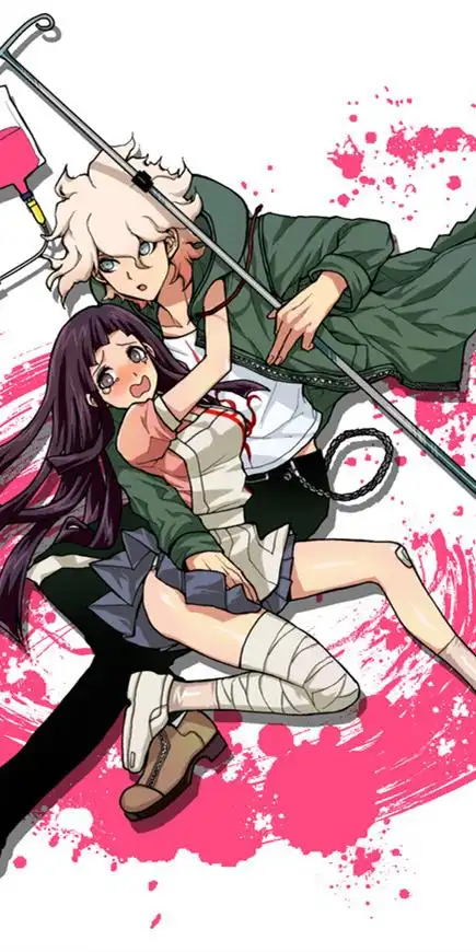 《弹丸论破》狛枝凪斗x罪木蜜柑,动漫全面屏壁纸分享