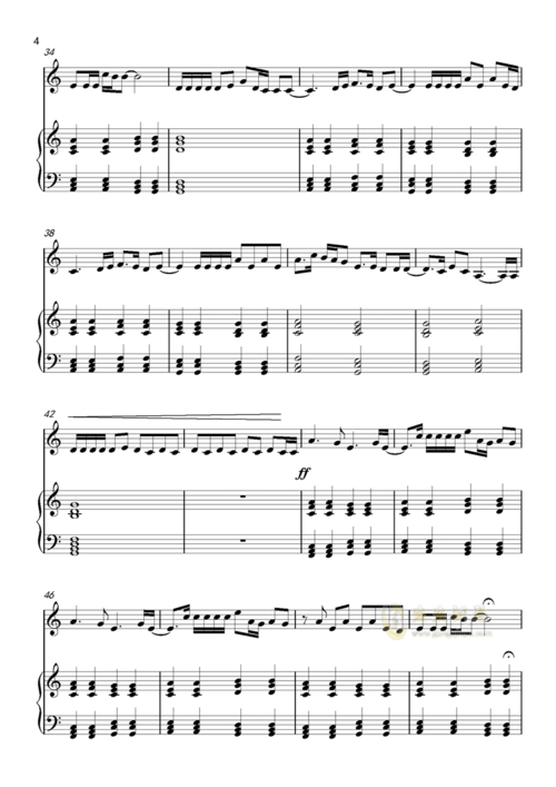 million reasons 钢琴谱(五线谱)
