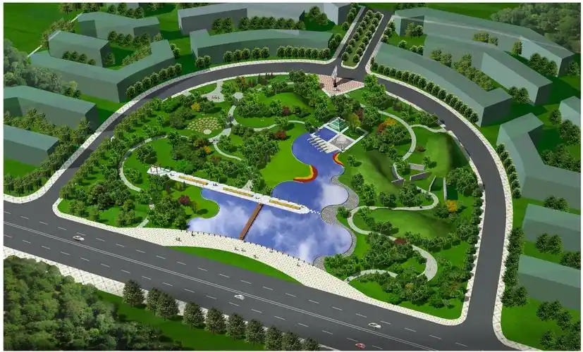 主题公园鸟瞰图