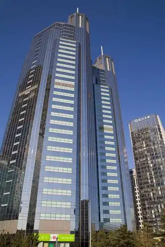 现代建筑,路牌,白云,蓝天,天,摩天大厦,商务楼,竖,金融,摄影,大都市