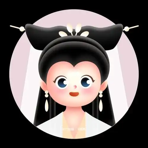 q版白娘子卡通头像设计