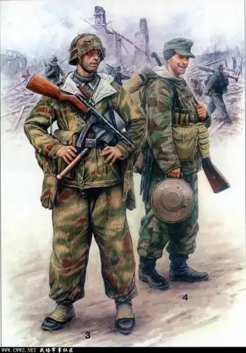 发点外国大师绘制的二战德军士兵彩绘图标题要长by你们没良知
