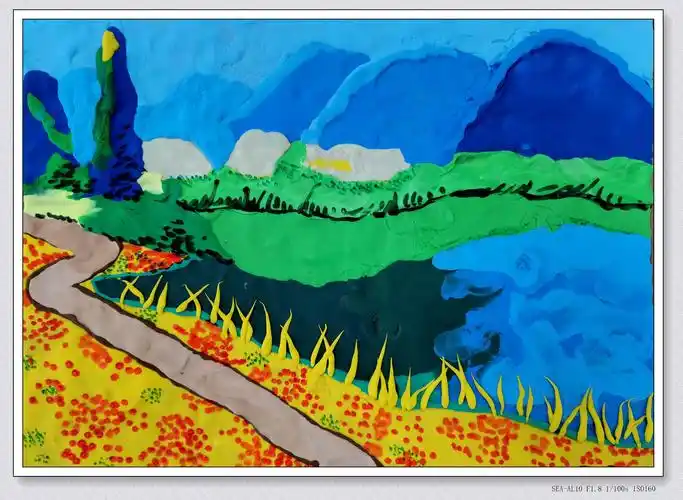 名仕色彩班5轮作品《超轻粘土风景》