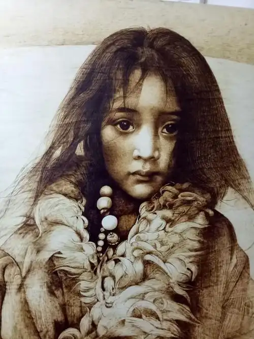 采兰烙画作品之"人物篇"