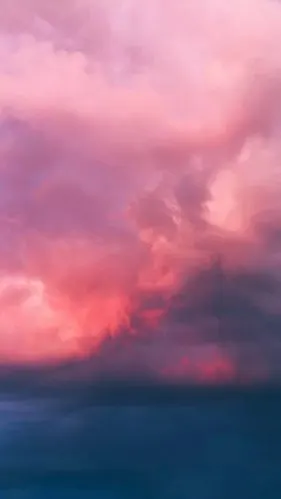 晚霞 云彩 粉红 高清iphone壁纸