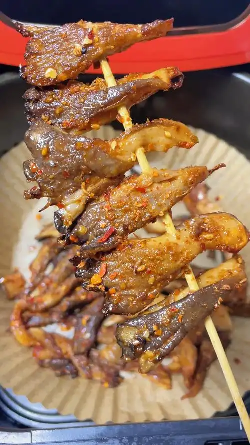 空气炸锅做的烤蘑菇,给肉都不换,味道会惊艳到你的!