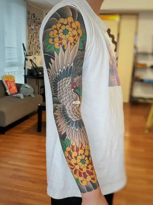 佛山纹身男生花臂传统花臂纹身分享