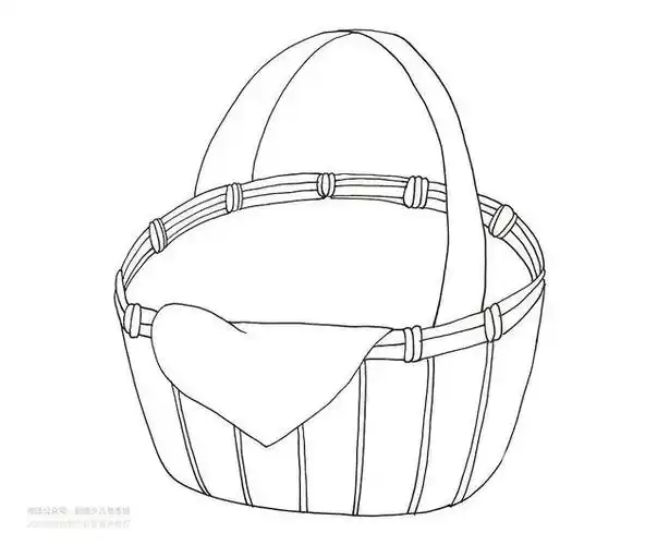 儿童画教程|不一样的线条和色彩 《蓝衬布上的一筐梨》