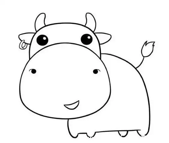 十二生肖动物画像简笔画