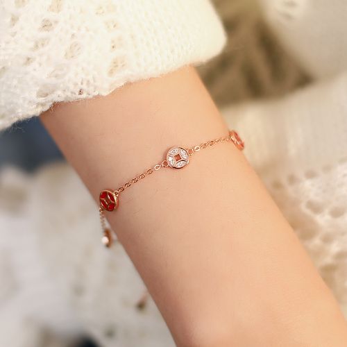 纯银铜钱手链2021年新款新年转运招财手串本命年手链