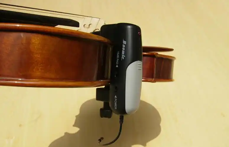 无线木质小提琴专用麦克风木箱乐器演出系统baomic麦克风