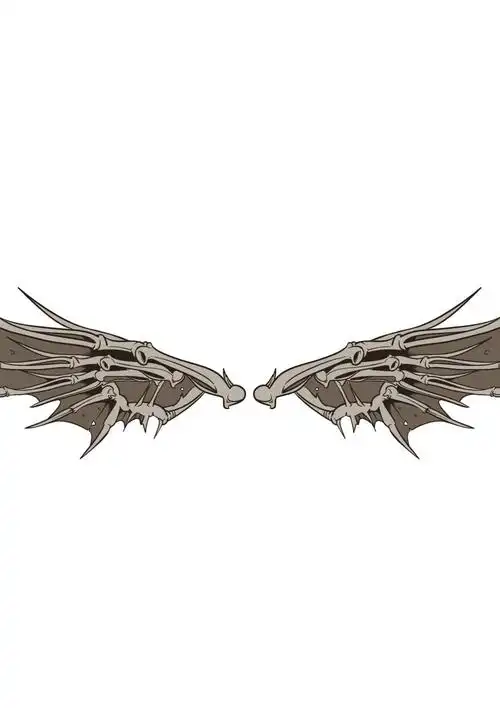 矢量的恶魔翅膀