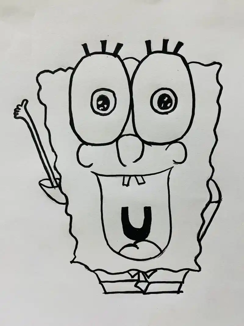 儿童简笔画# #海绵宝宝# #数学思维导图