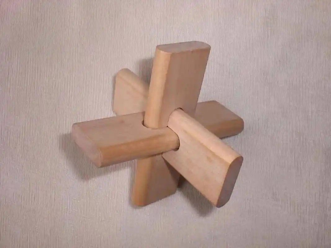 活动招募第七期丨笨爸爸工房之三根鲁班锁亲子木工活动