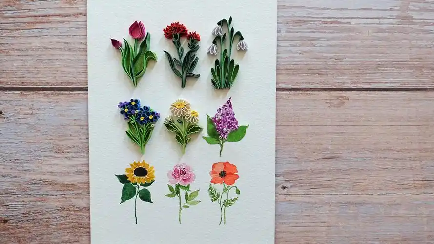 【miriams quilling】9种简单的衍纸花制作教程dogwood flower made