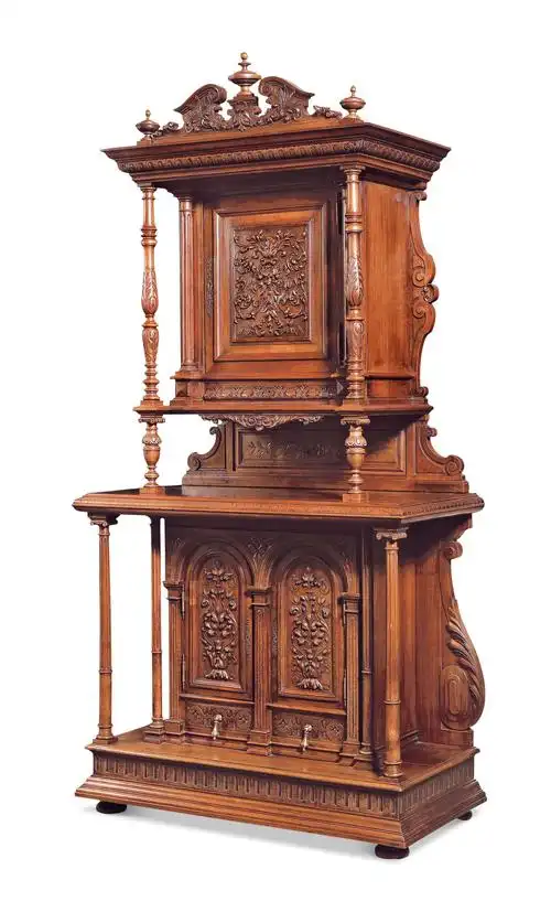 【十九世纪 文艺复兴式胡桃木立柜】拍卖品_图片_价格_鉴赏_古典家具