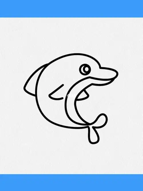 用c和u画小海豚