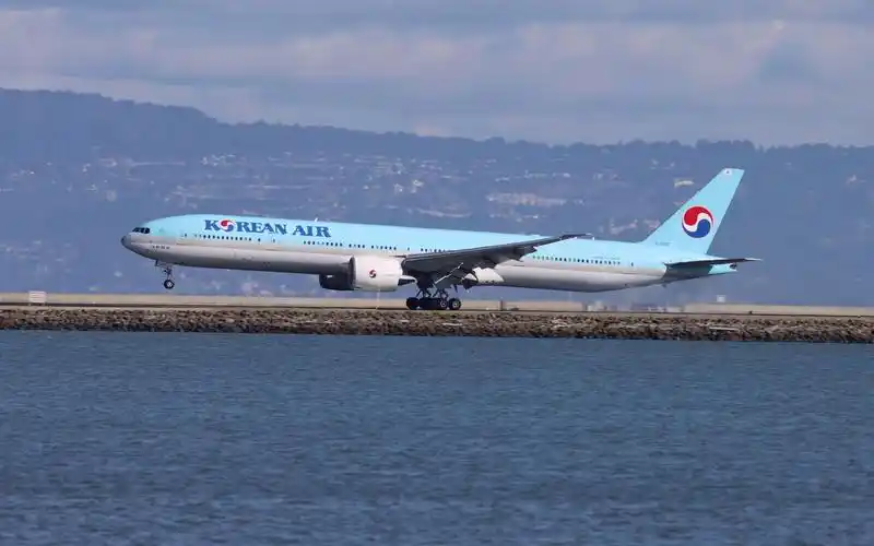 韩航777-300er hl8250|旧金山国际机场|4k