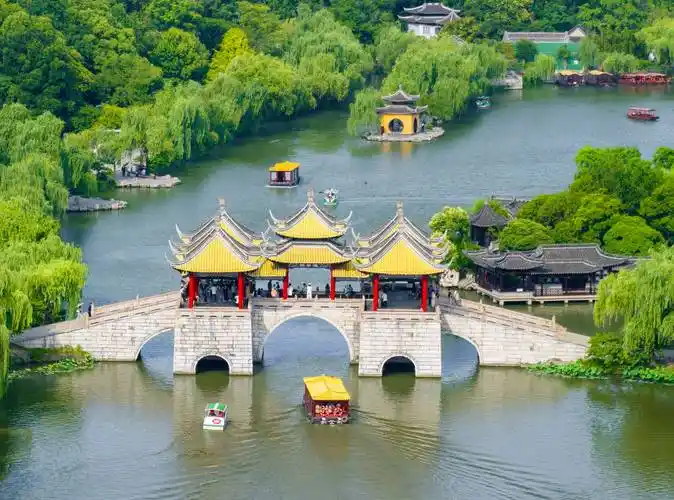 江苏扬州:瘦西湖风景美