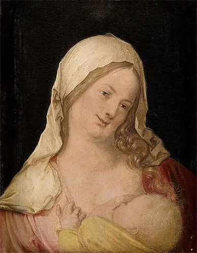 【名画档案 / 电脑版】 哺乳的玛丽亚 maria das kind stillend