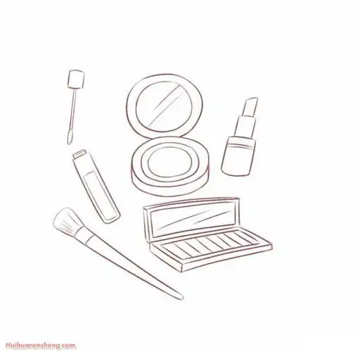 化妆品简笔画一步一步