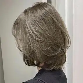 青木亚麻灰色染发剂自己在家染头发泡泡植物纯膏女2021流行色显白