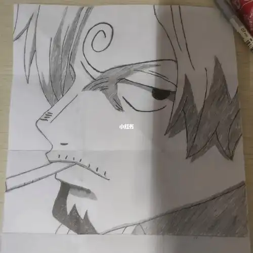 海贼王  #山治  #临摹  #简笔画