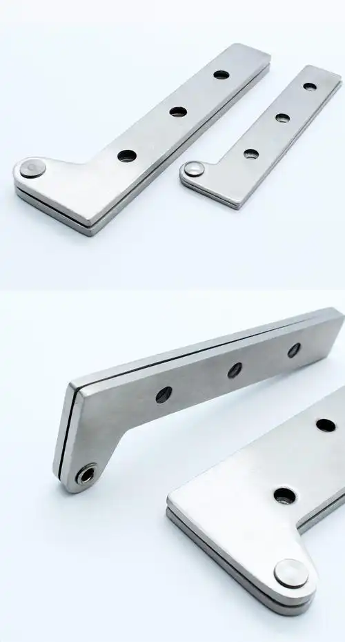 304不锈钢鸡嘴铰上下合页天地转轴门转轴7字型门铰链暗藏合页65mm鸡嘴