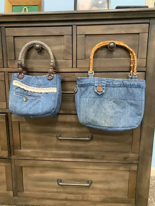 旧物改造牛仔裙魔改牛仔包第二弹