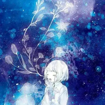 星空少女唯美动漫高清图_女生头像_我要个性网