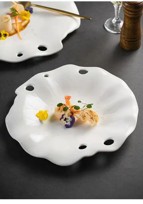 驰度盘子凉菜冷菜盘大董意境菜创意餐具摆盘高级感饭店餐厅会所仪式感