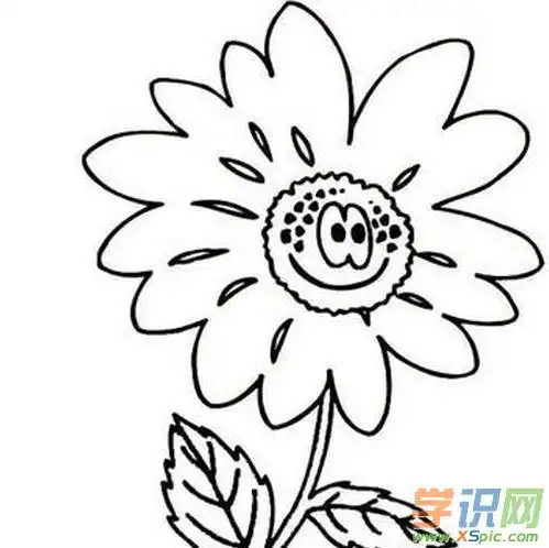 儿童简笔画花的图片