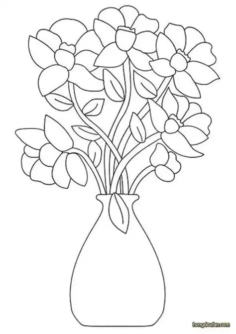 花瓶简笔画 花瓶简笔画花纹彩色