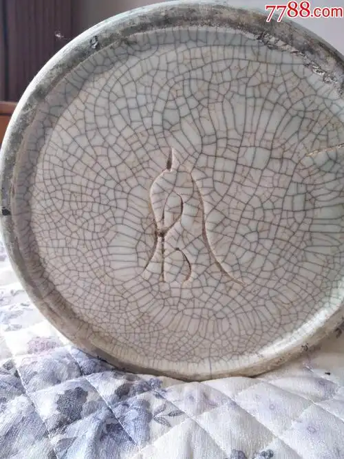 明代哥窑天青釉观音大瓶