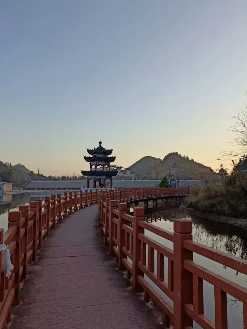 清晨,美丽的桂阳文化园