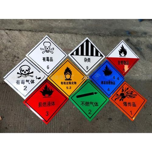 危险品牌子新款铝板反光标识油罐运输车标志牌凹凸警示牌