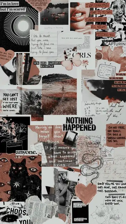 【pinterest壁纸】手机拼贴壁纸 | 拼贴素材 | 复古 | 背景图 | 无