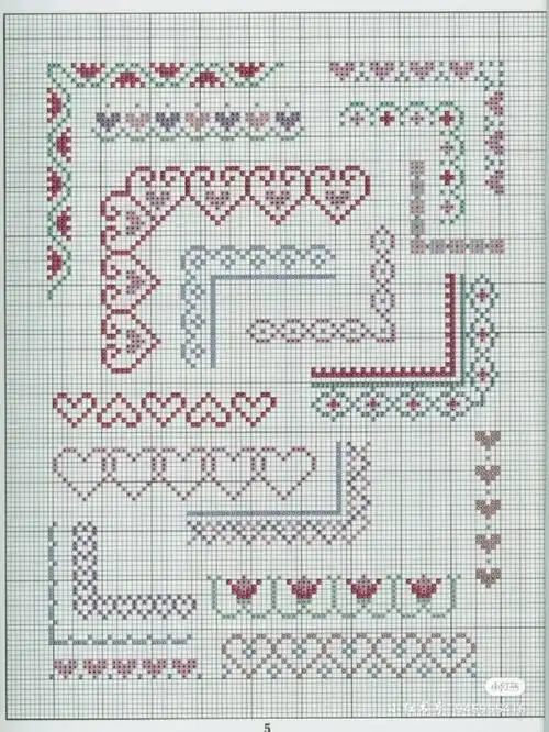 十字绣花边图解