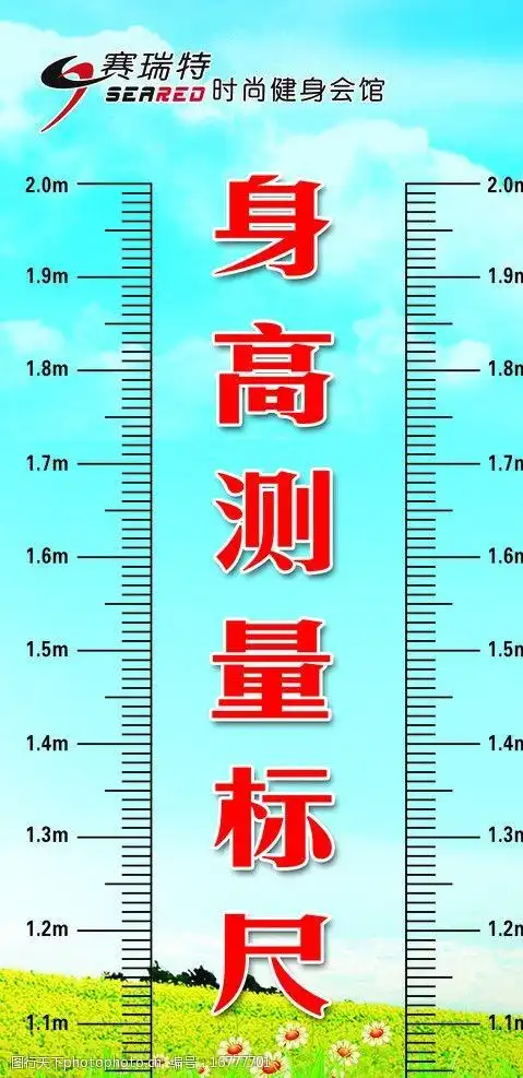 身高测量标尺图片