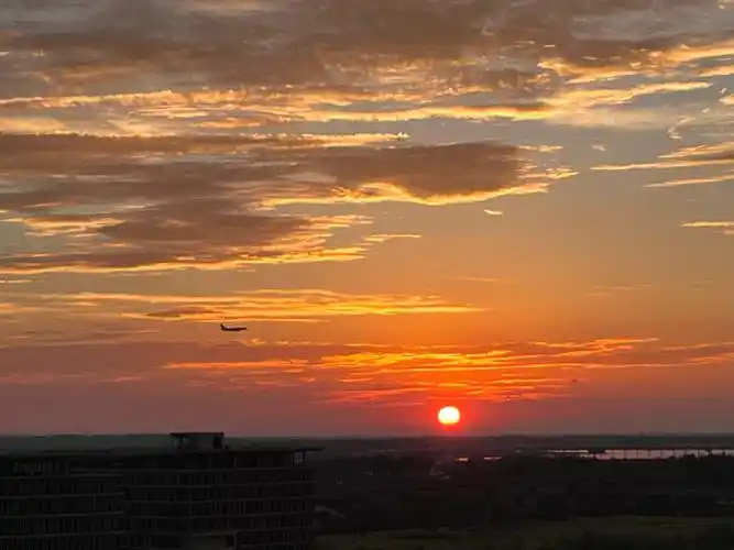 笔记灵感  #落日晚霞  #一起看落日  #投影  自然投影,心动无数次的