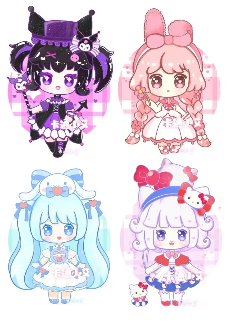 #图文伙伴计划 迷你世界皮肤卡通画简笔画 大合集#可爱小女生 - 抖音