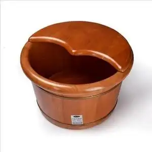 泡脚木桶橡木足浴桶小泡脚桶过小腿洗脚桶木质足疗泡脚盆木盆家用