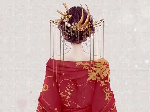 古装背影小姐姐,小说封面人设图