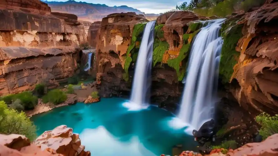 瀑布壁纸高清,感受大自然的壮丽🏞️