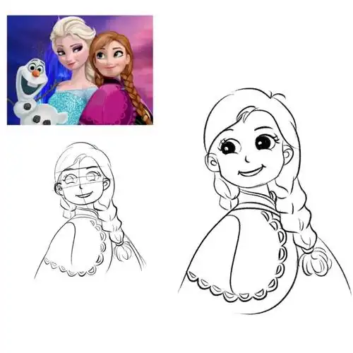 冰雪奇缘安娜公主含步骤图