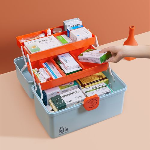 医药箱家用小型医疗箱家庭装急救宿舍学生大容量保健药物品收纳盒